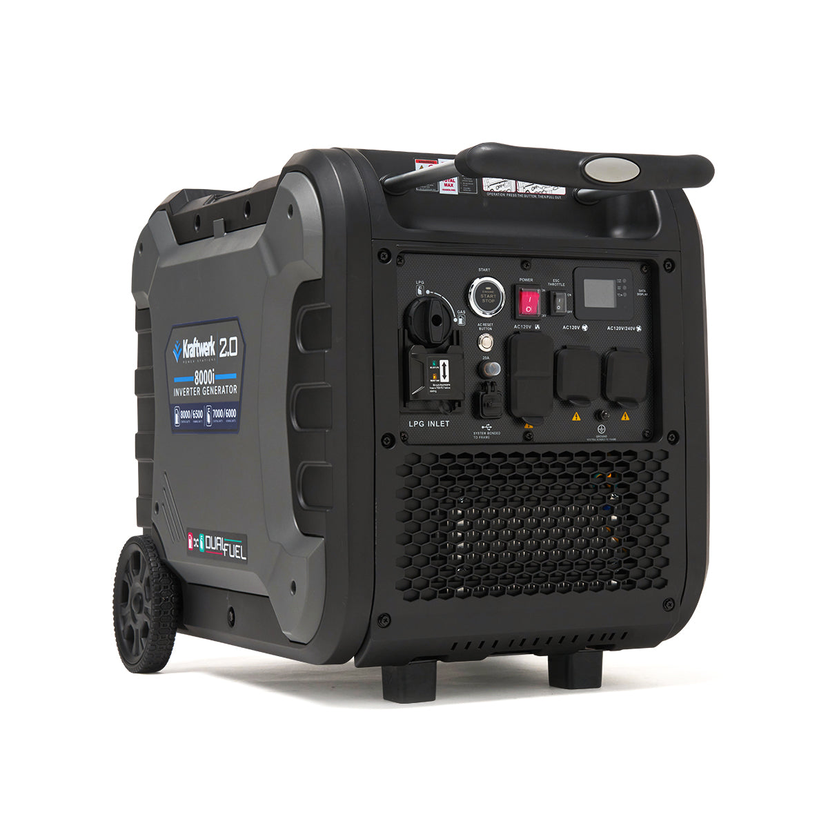 Generador Kraftwerk 8000W Puerto Rico | Dual Fuel Inverter 120/240V - Image 6
